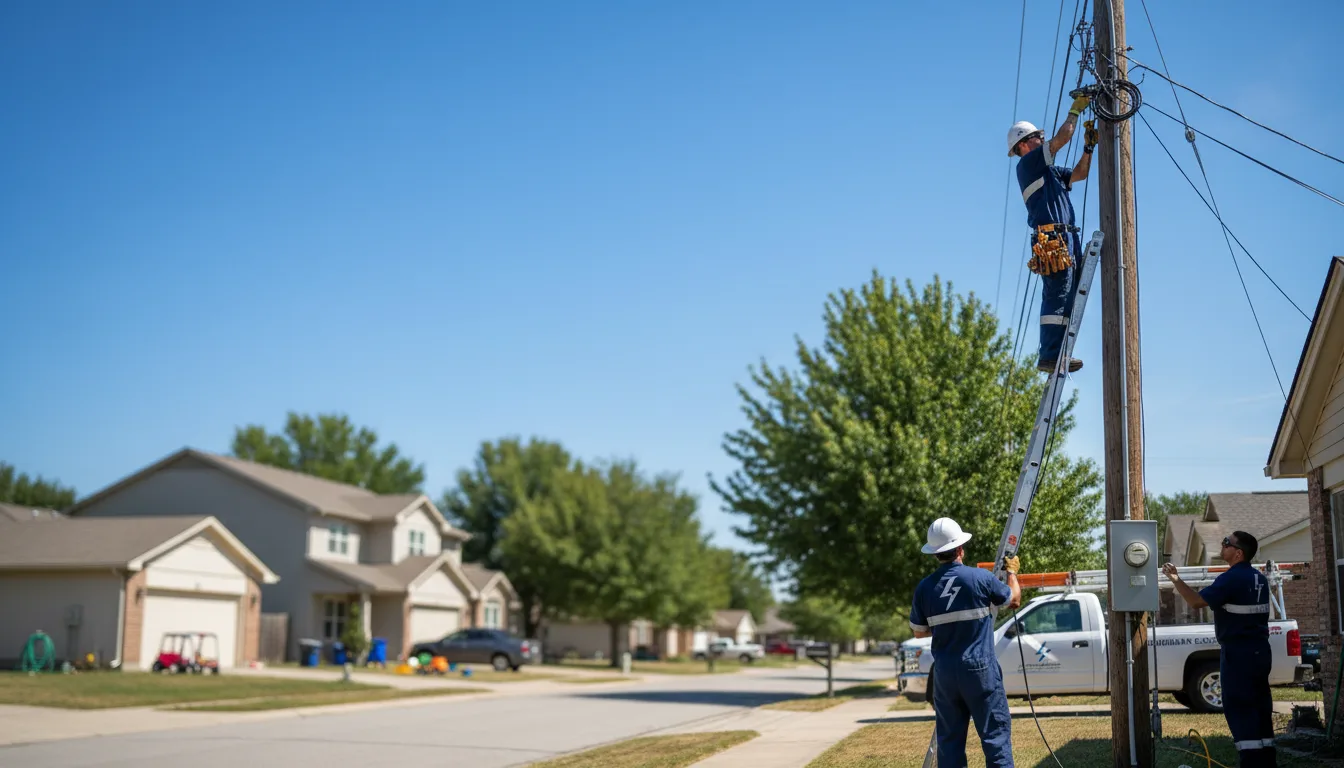 Residential electrician providing installation services in Crete, IL